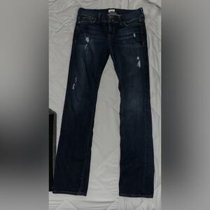 Hudson Jeans Women's Dark Blue Bootcut Distressed